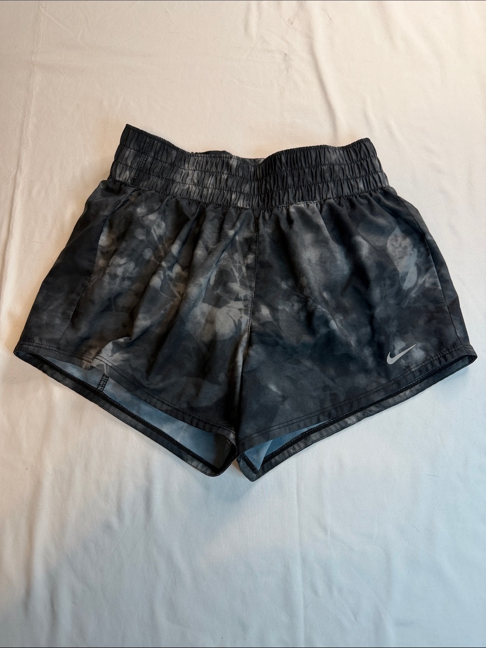Nike Women's Black Tie-Dye Athletic Shorts
